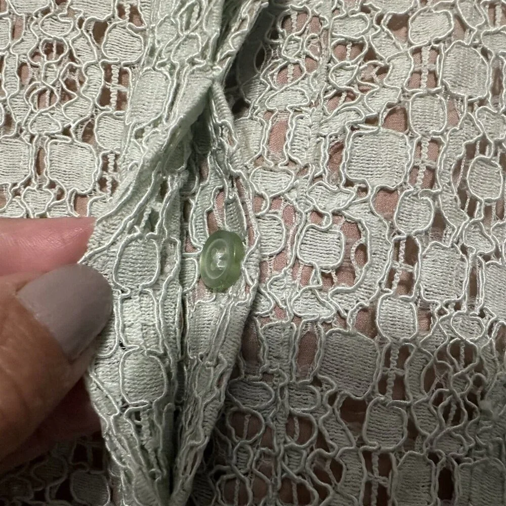 Victoria Beckham For Target Mint Green Lace Dress Womens 3X Shift Party Wedding - Picture 5 of 10